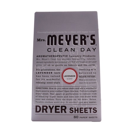 Mrs. Meyers Clean Day Mrs. Meyer's Clean Day Lavender Scent Fabric Softener Sheets 80 pk 14148